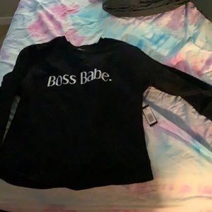 Brunette the label crewneck. NWT